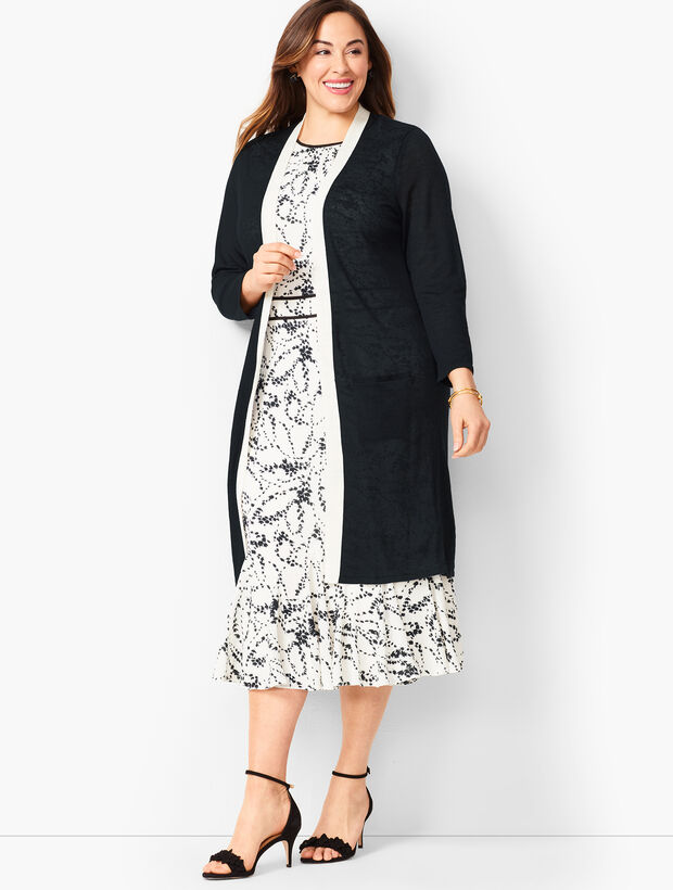 Tipped Linen Duster