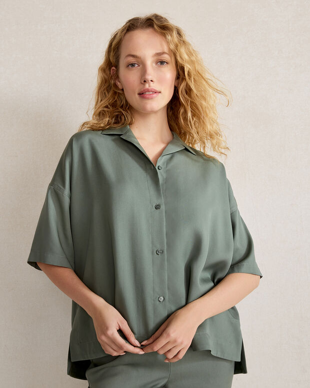 What You Need Button Up Shirt by T.W.I.N