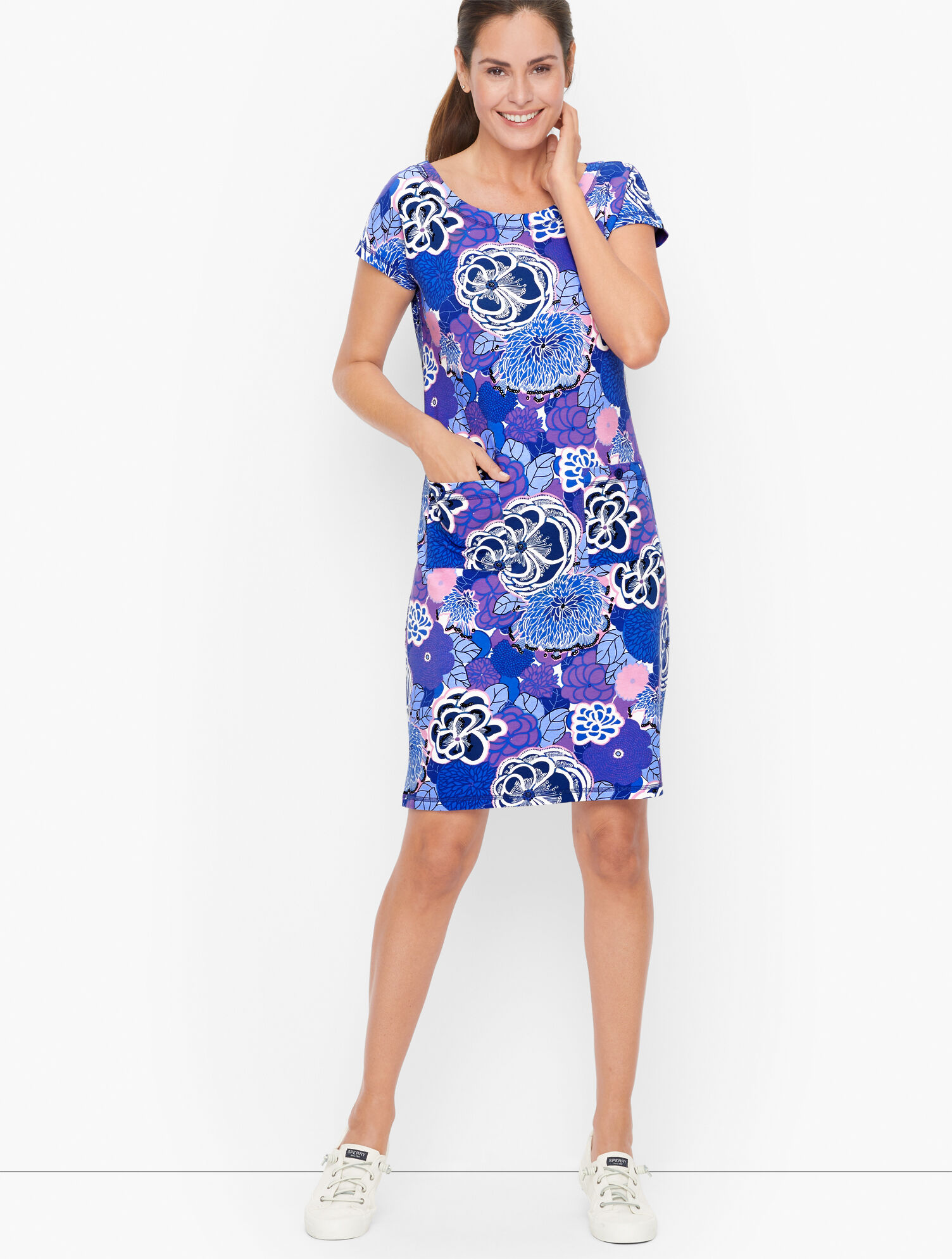 Terry Dress - Spring Blossoms | Talbots