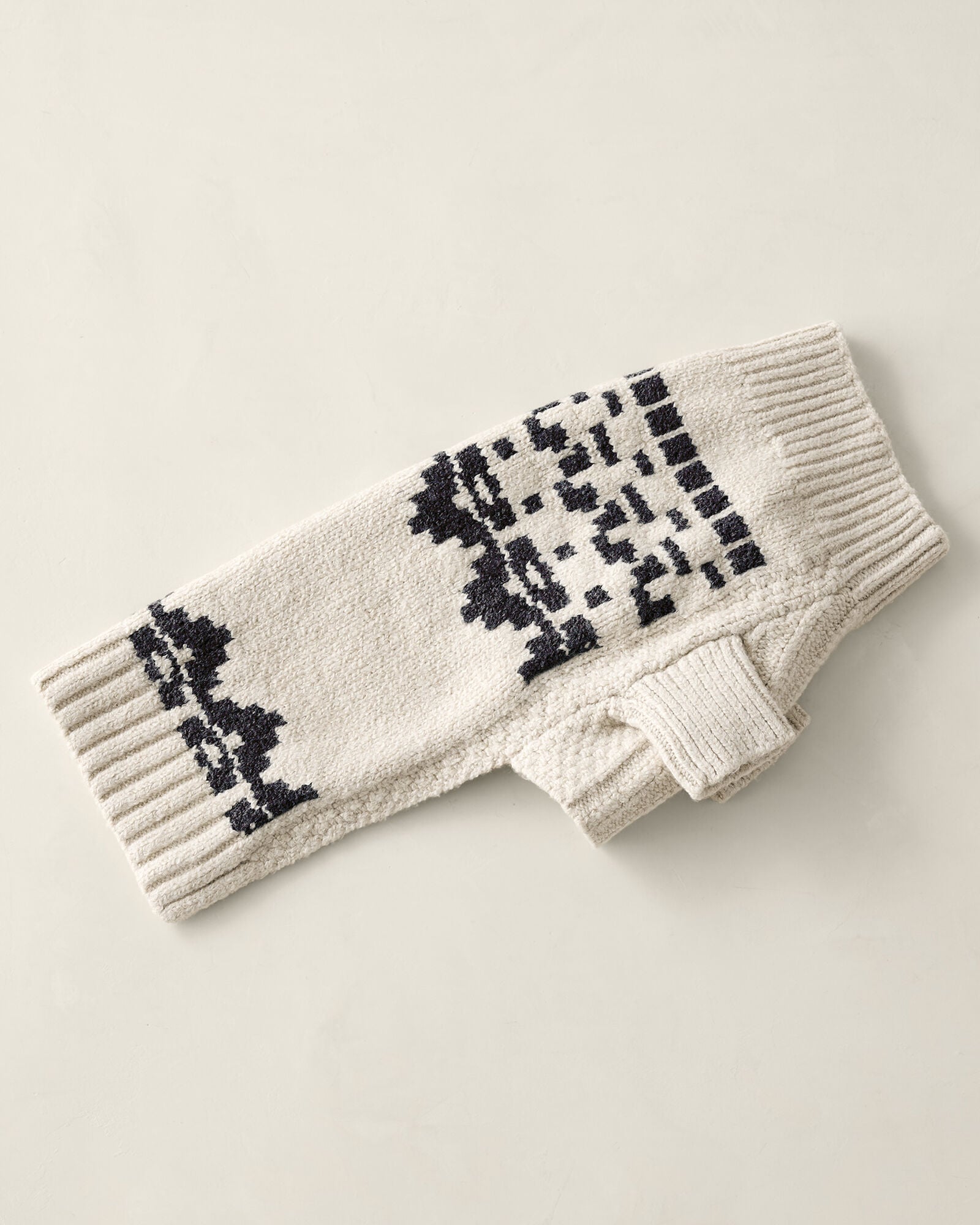 Organic Cotton Blend Juneau Fair Isle Dog Sweater