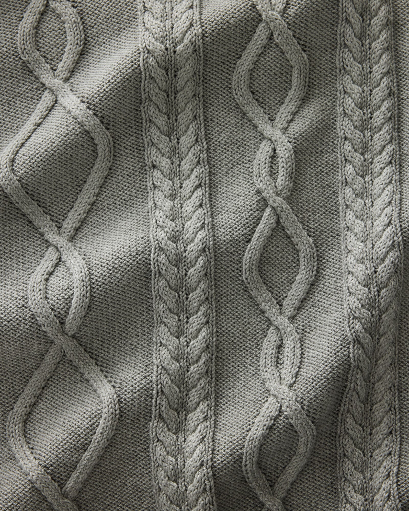 Cotton Cable Knit Gradient Dye Sweater