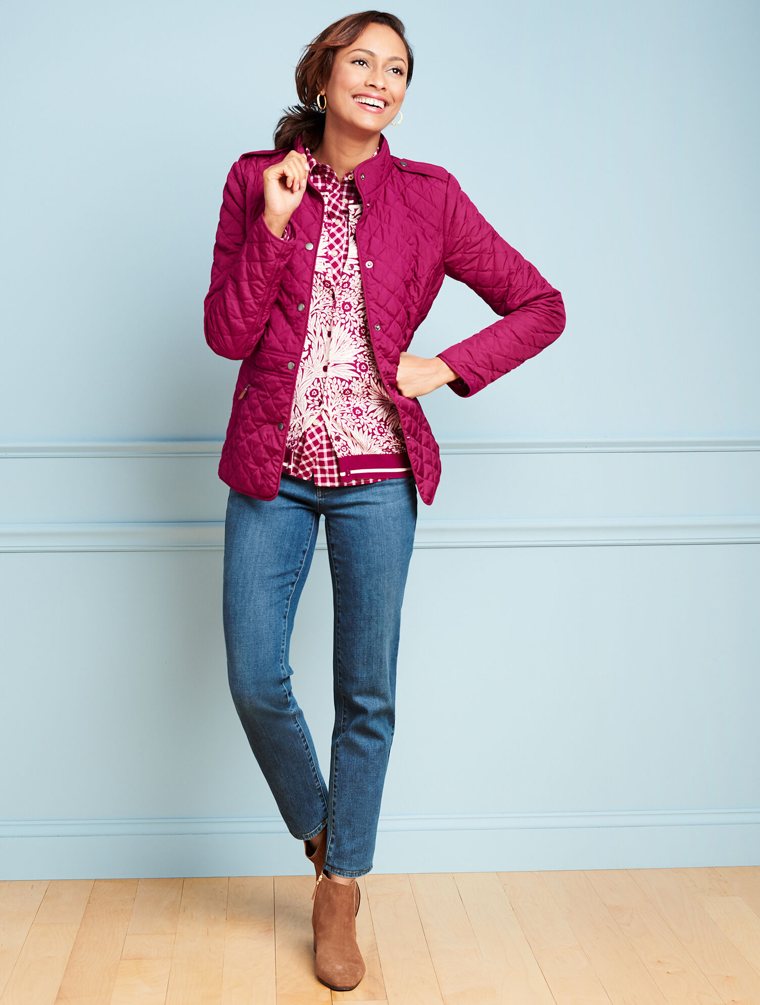 Diamond Quilted Jacket | Talbots