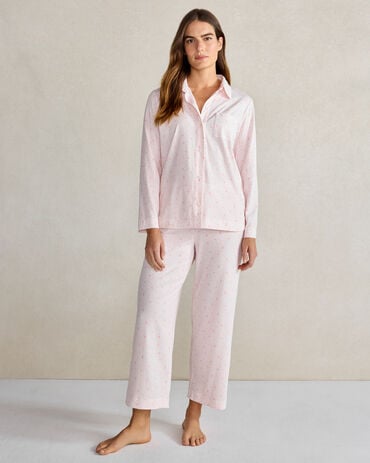 Organic Cotton Jersey Tulip Print Pajama Set