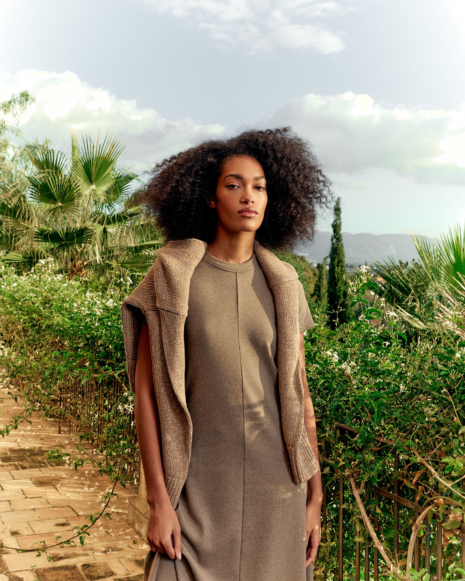 Organic Cotton Rib Knit Maxi Dress