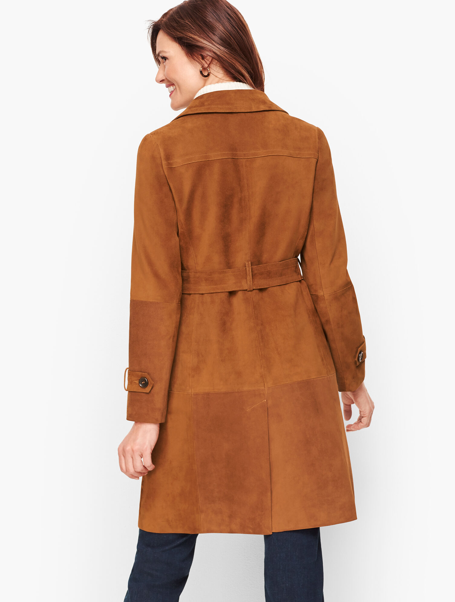 Luxe Suede Trench Coat