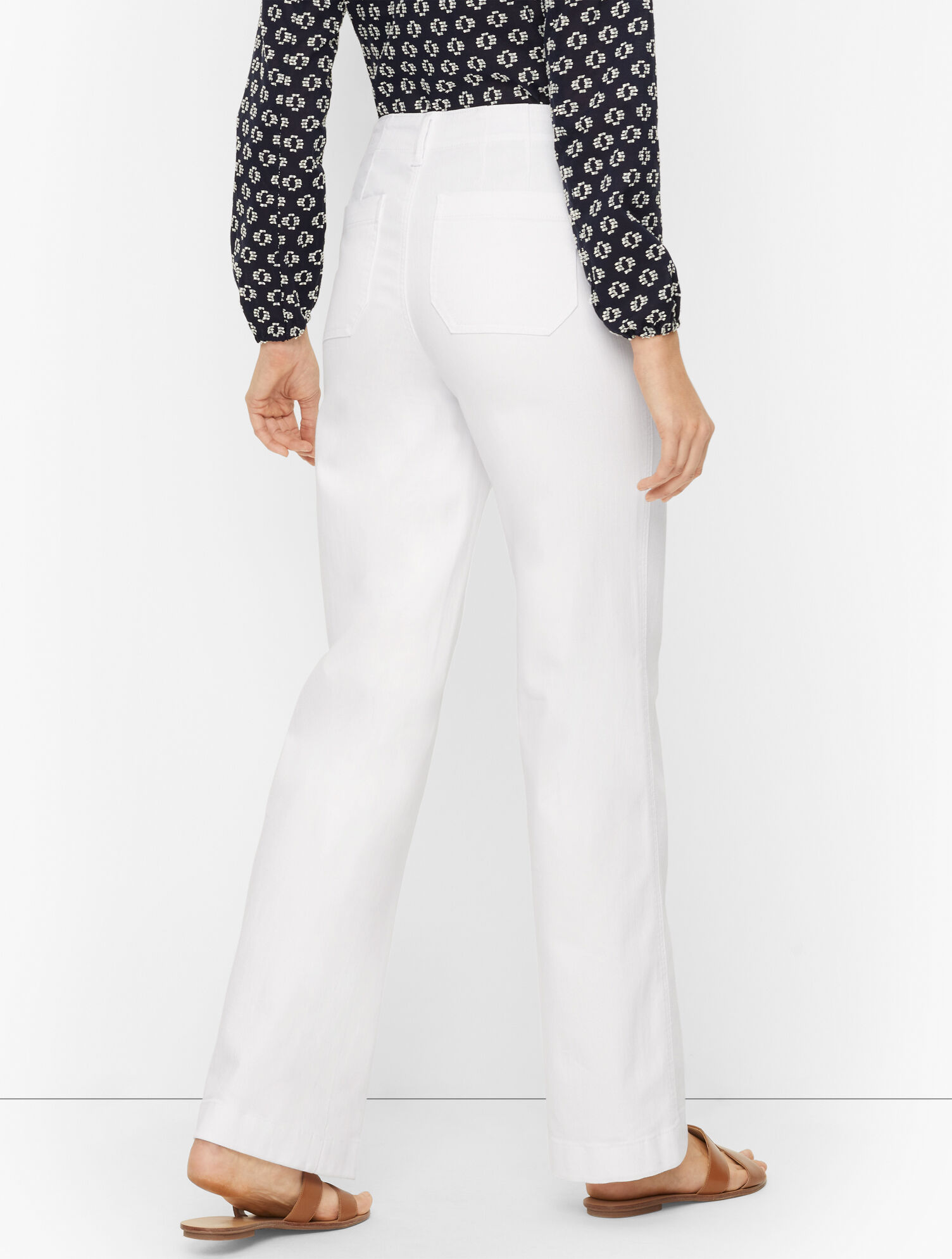 Wide Leg Jeans - White