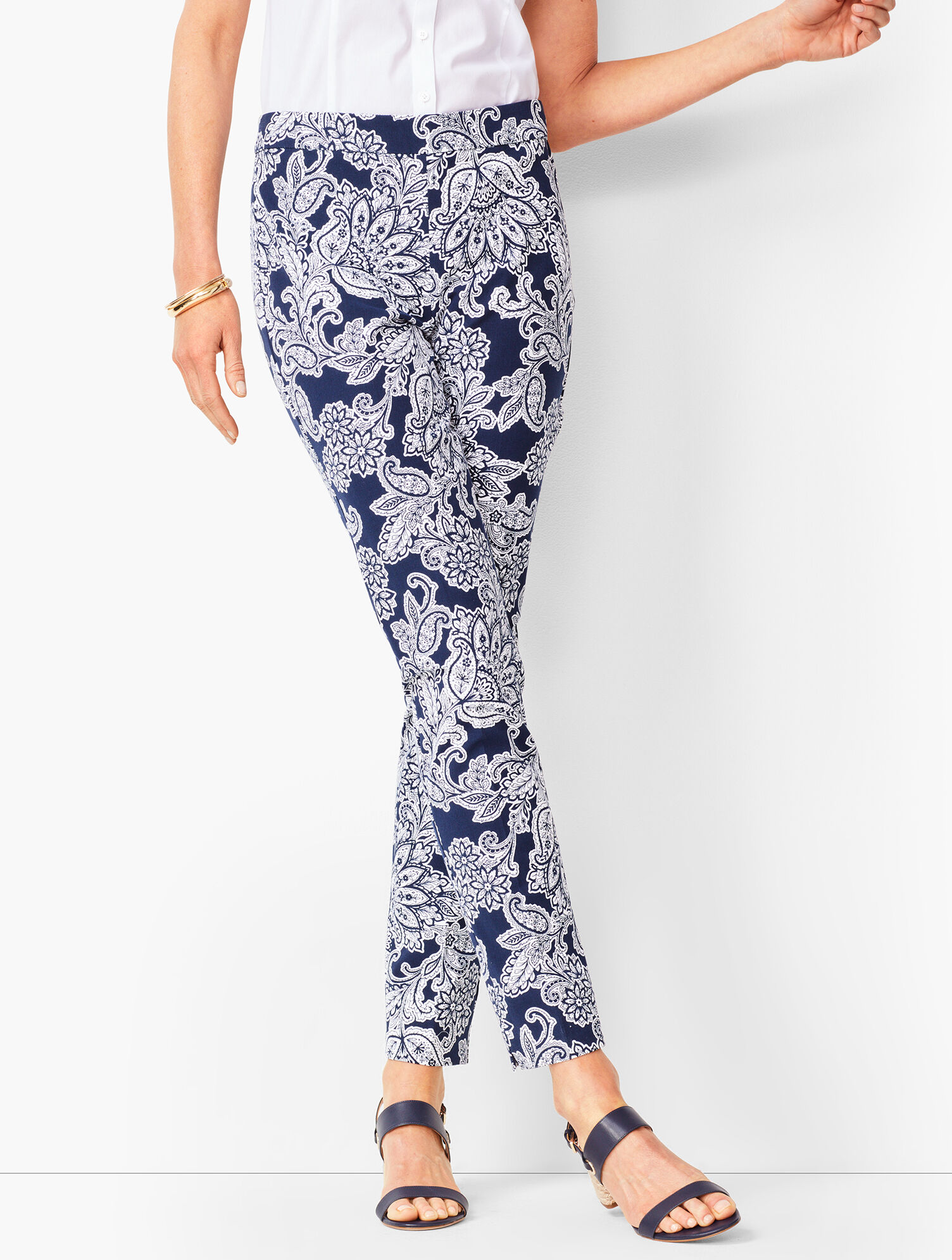 Talbots Chatham Ankle Pants - Paisley