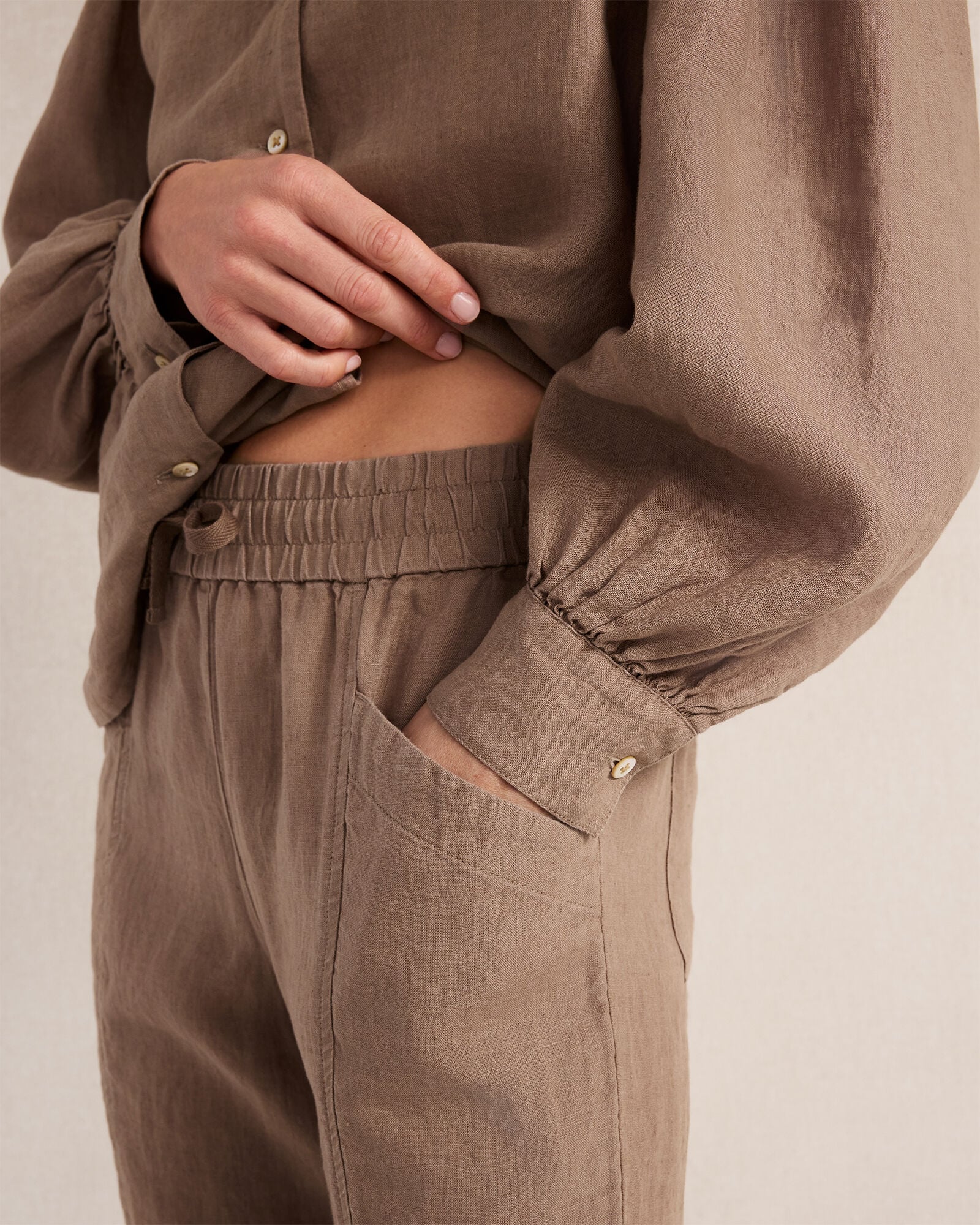 Linen Straight Leg Pants