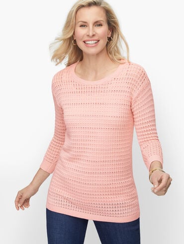 Mixed Yarn Sweater - Solid