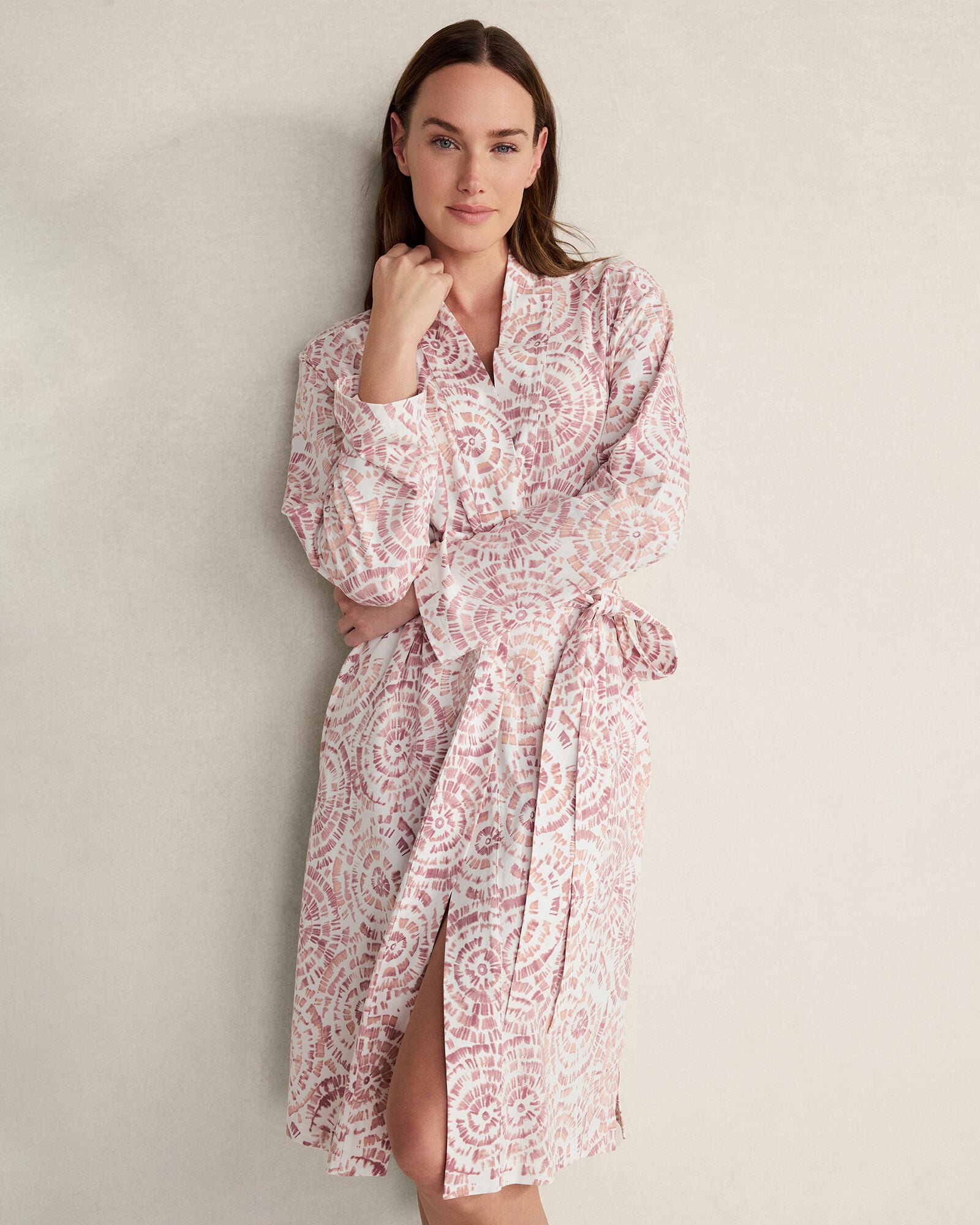 Organic Cotton Jersey Pinwheel Print Robe