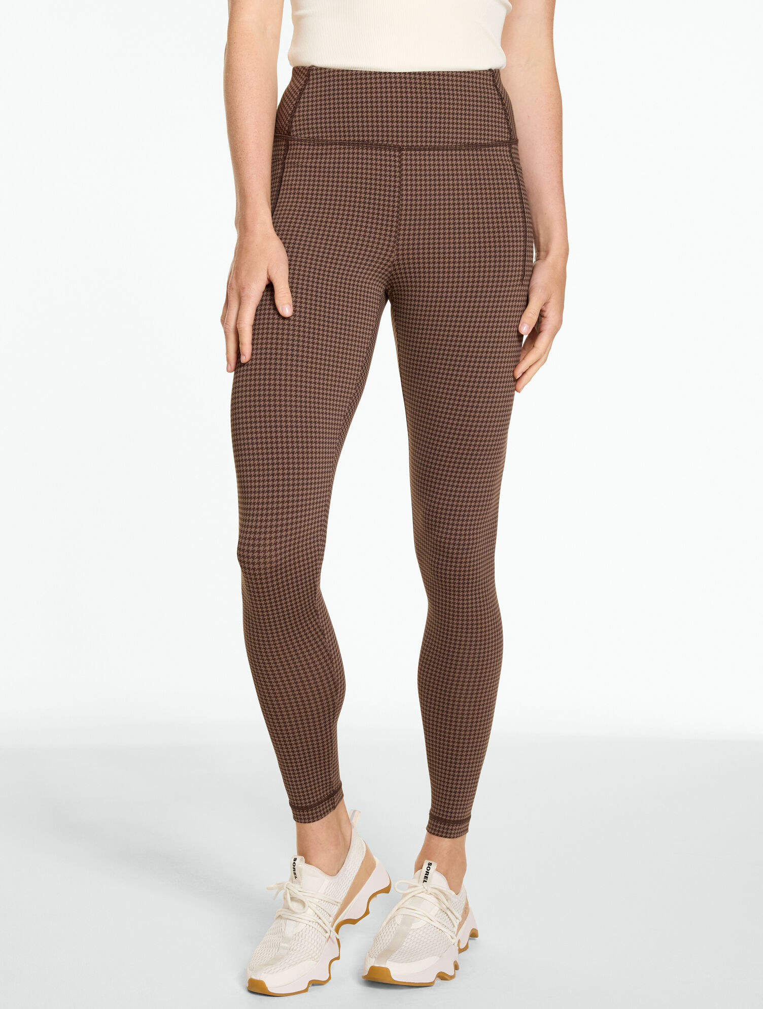 Out &amp; About Leggings - Tonal Houndstooth