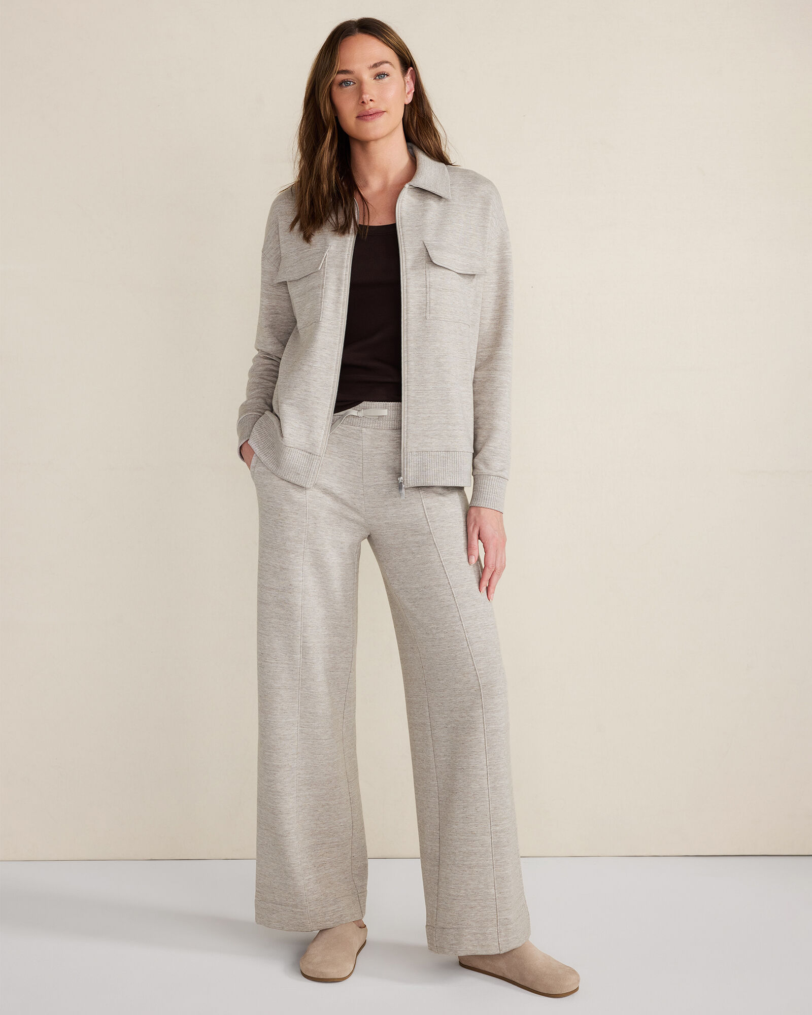 Fleece Wide Leg Pants