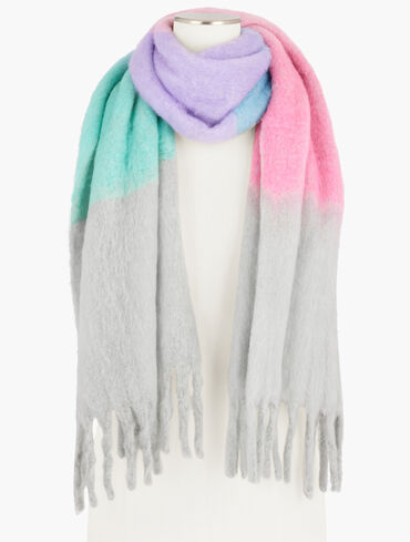 Colorblock Luxe Blanket Scarf