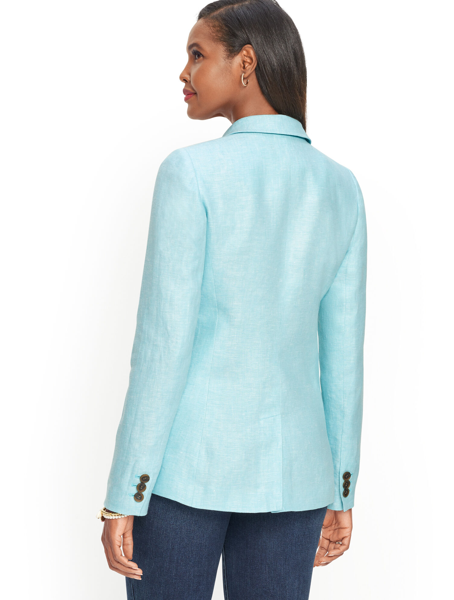 Long Linen Blazer