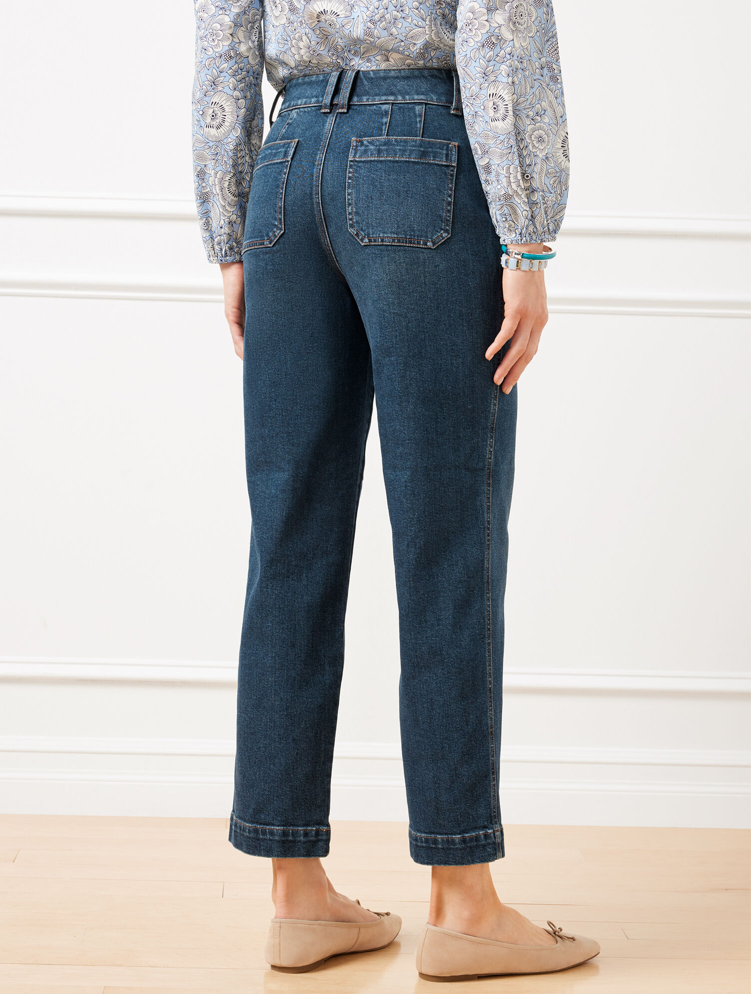 Straight Ankle Jeans - Darien Wash | Talbots 