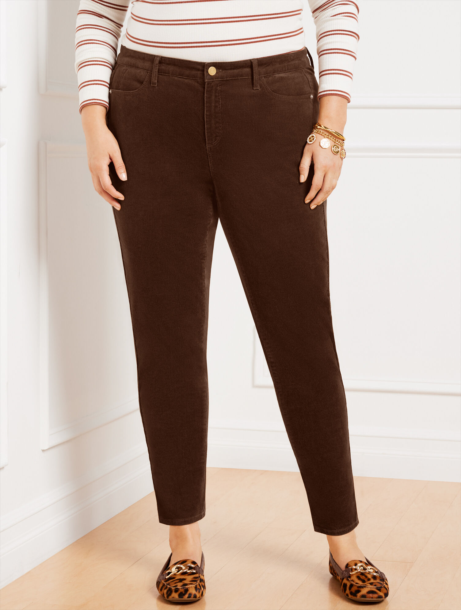 Stretch Corduroy Leggings - Solids