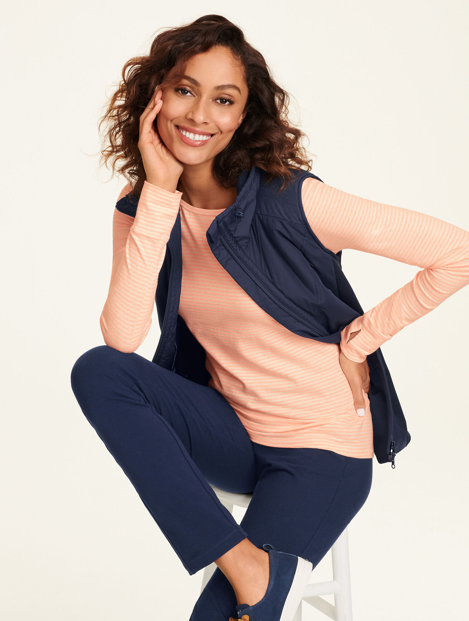 Chevron Quilted Vest