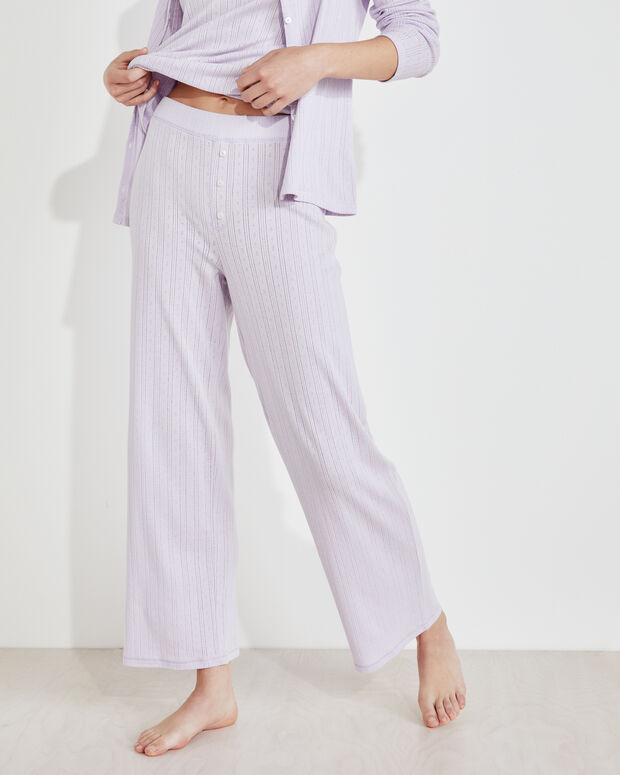 Pointelle Cropped Pants
