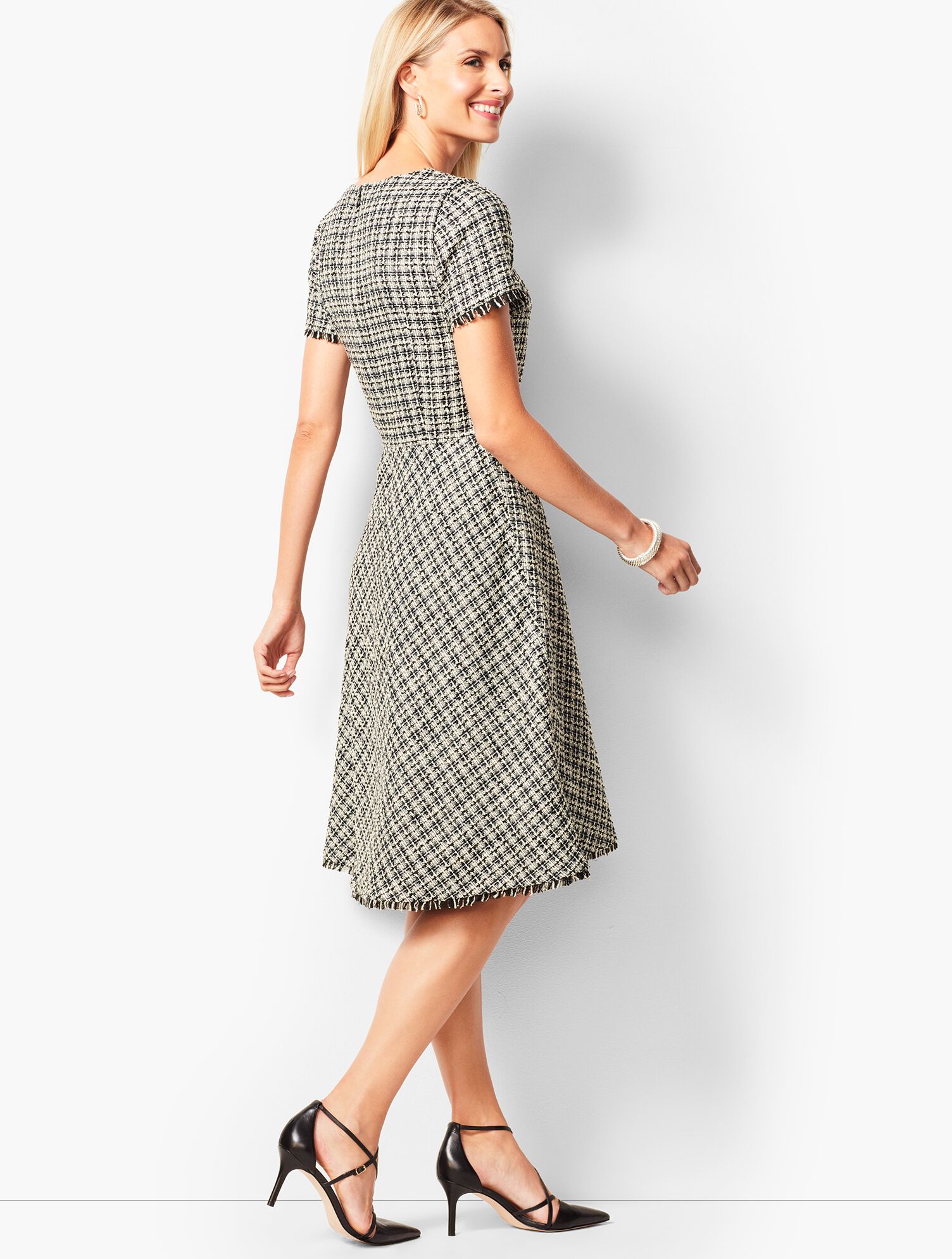 Tweed Fit &amp; Flare Dress