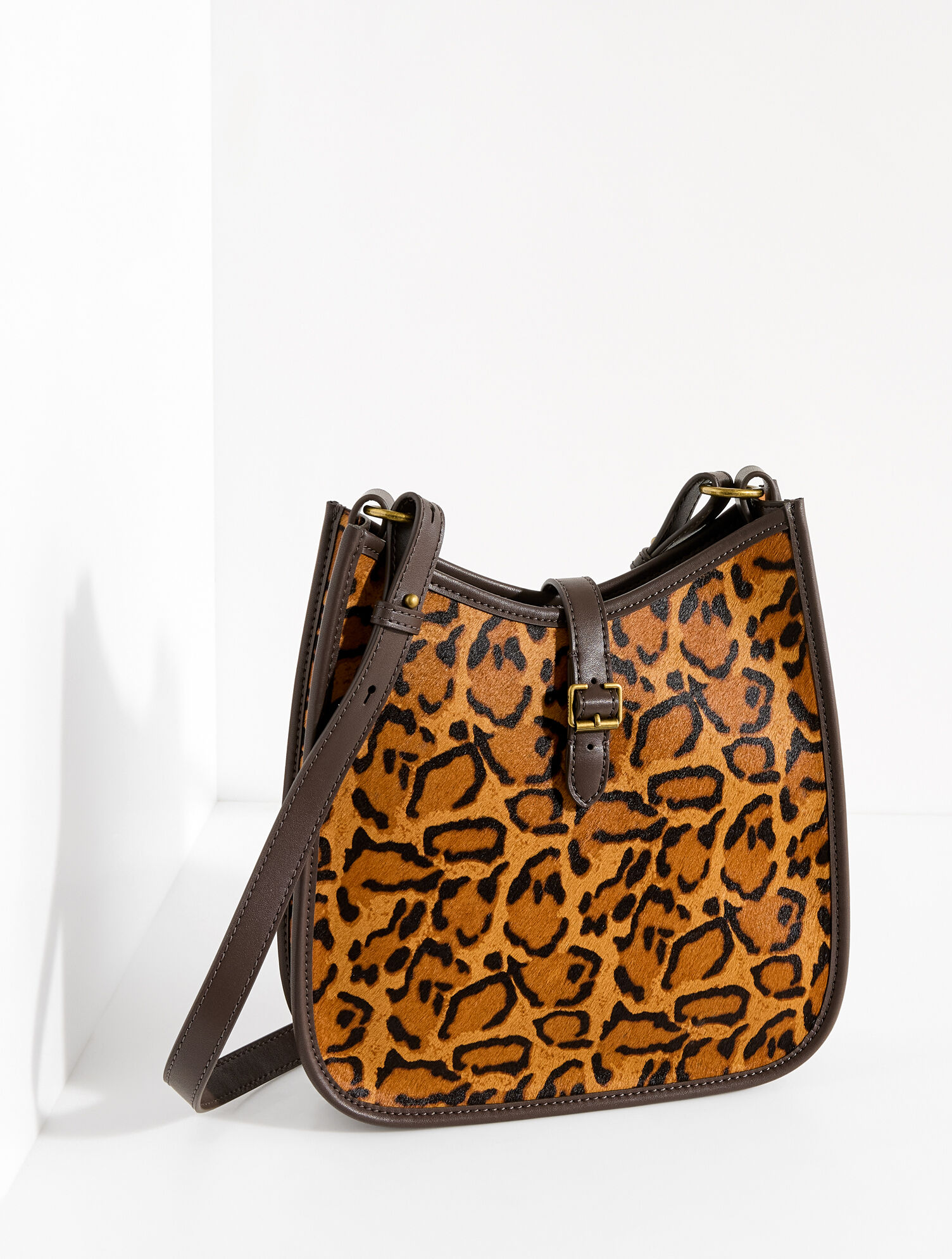 Nadine Calf Hair Saddle Bag