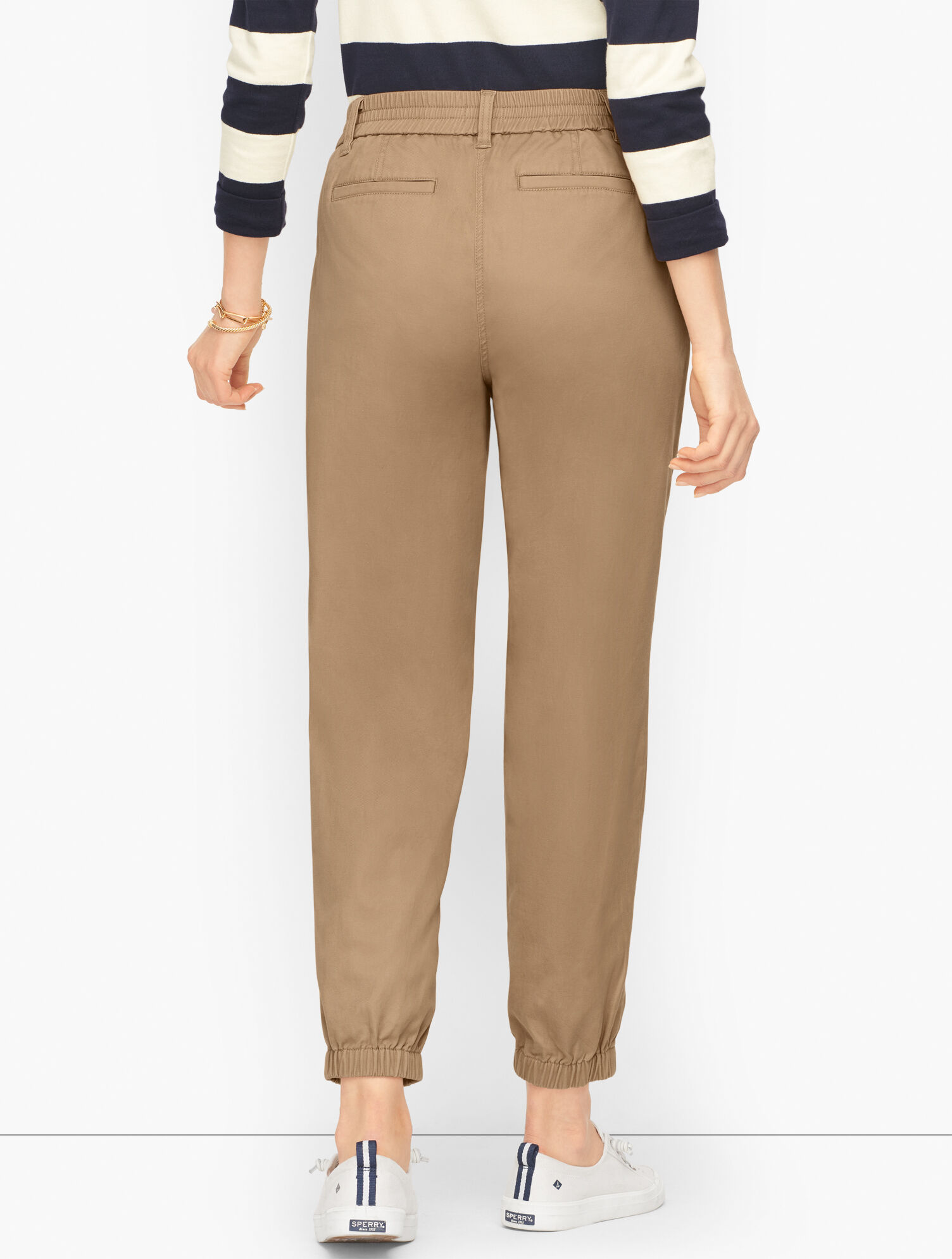 Tapered Twill Joggers - Solid