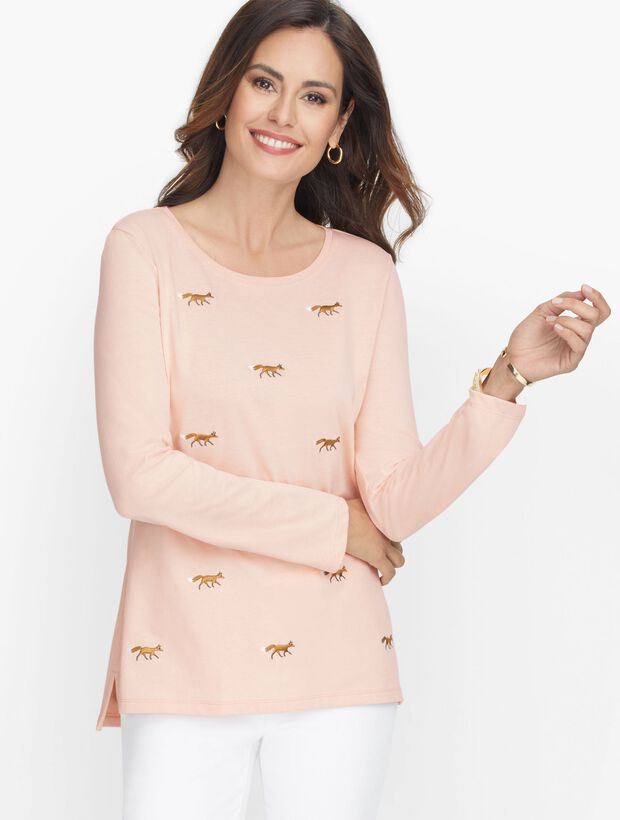 Embroidered Crewneck Tee