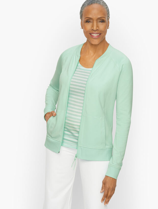 Pima Terry Bomber Jacket