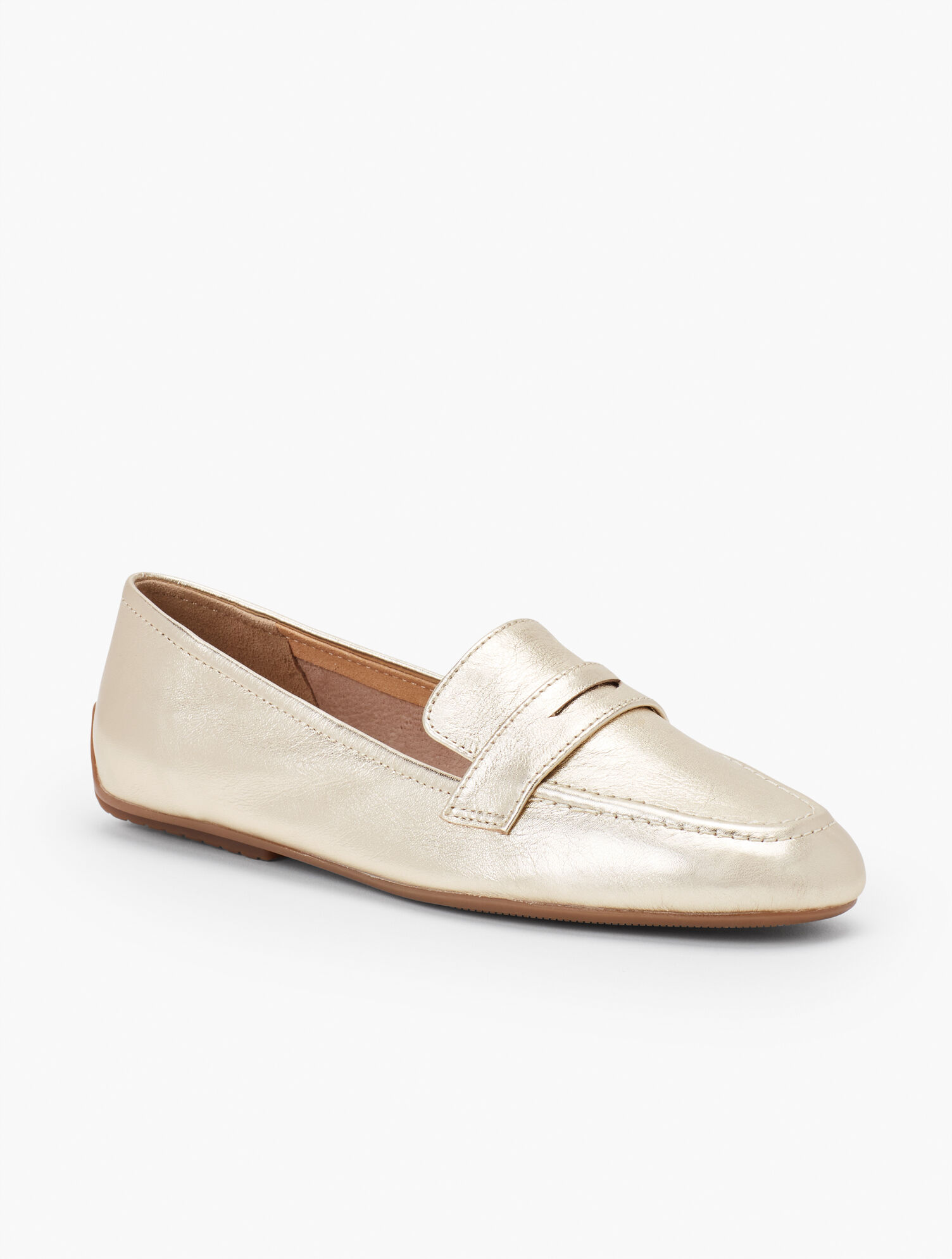 Jessie Metallic Leather Loafers