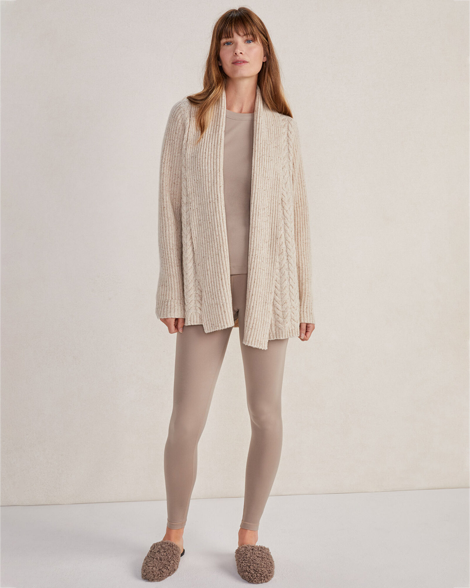 Cashmere Textured Flyaway Cardigan