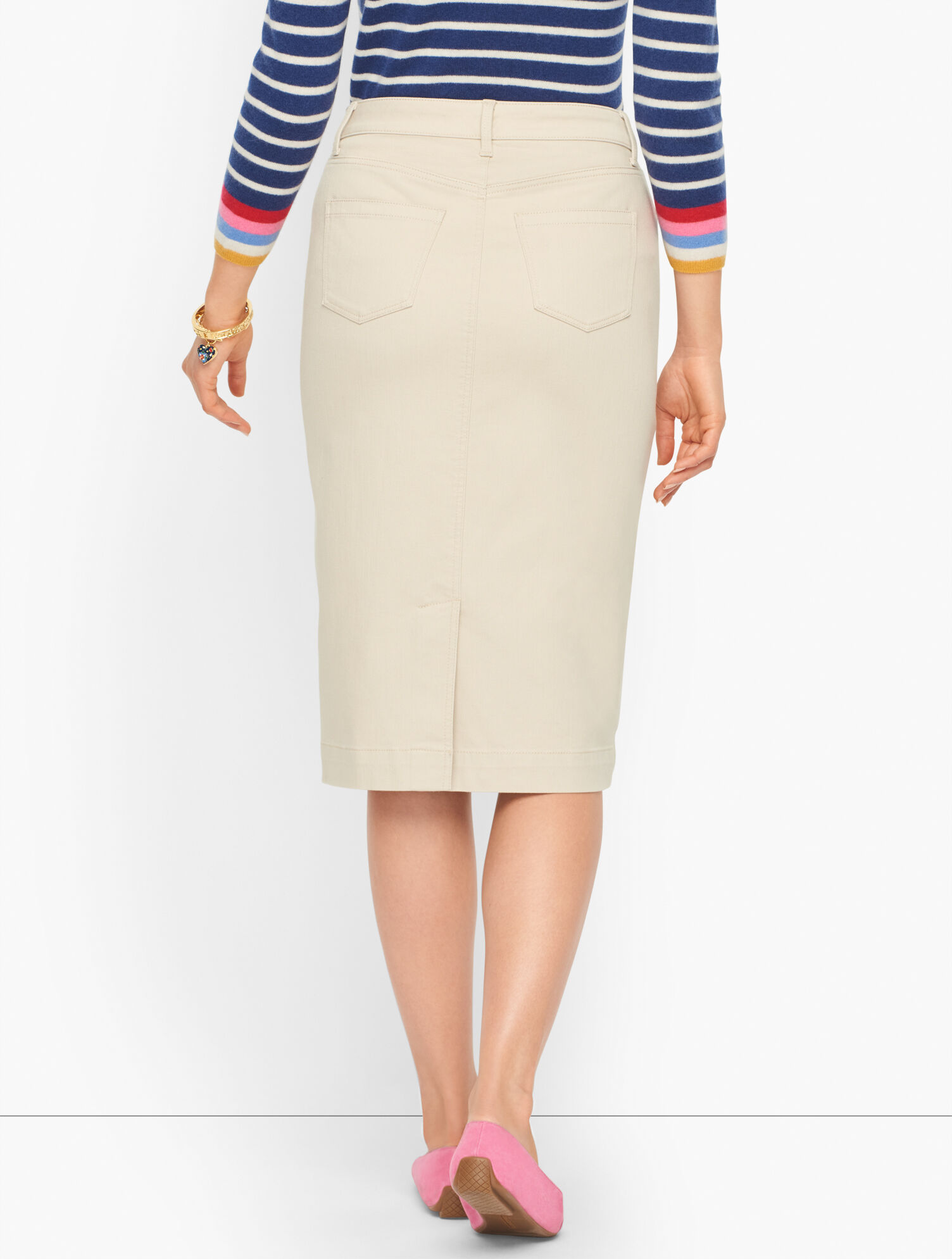 Sculpt Denim Pencil Skirt