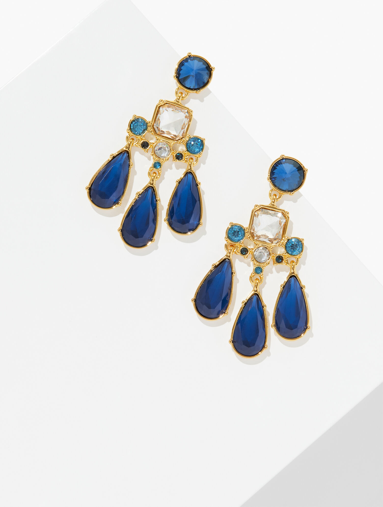 Resplendent Cushion Drop Earrings | Talbots