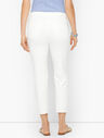 Straight Leg Crop Jeans - White