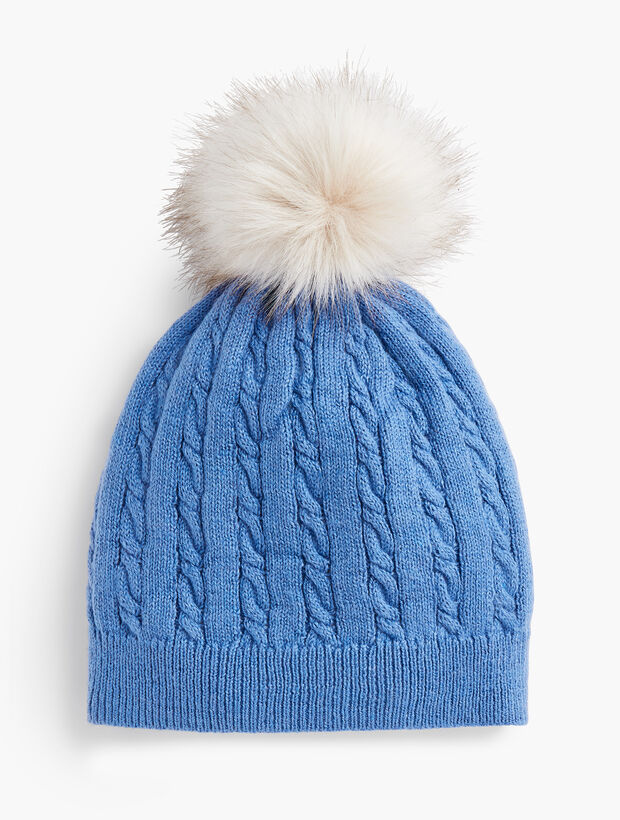Cable Stitch Pompom Hat