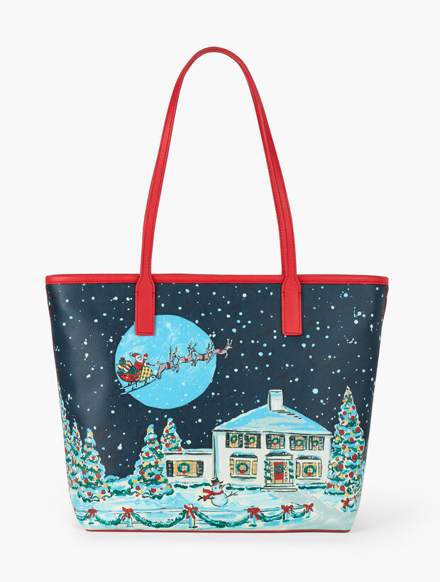 Snowfall Printed Tote