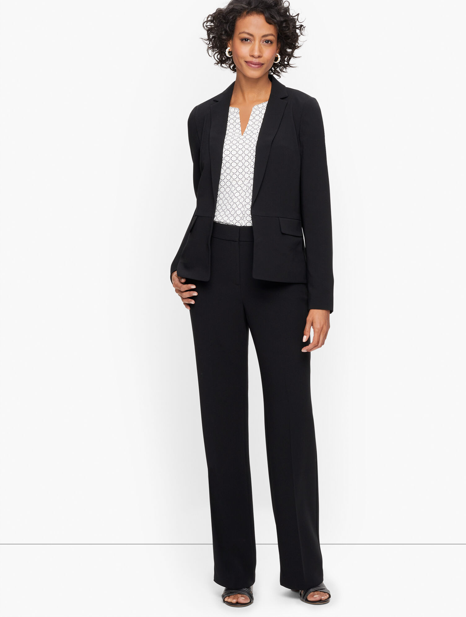Easy Travel Wide Leg Pants
