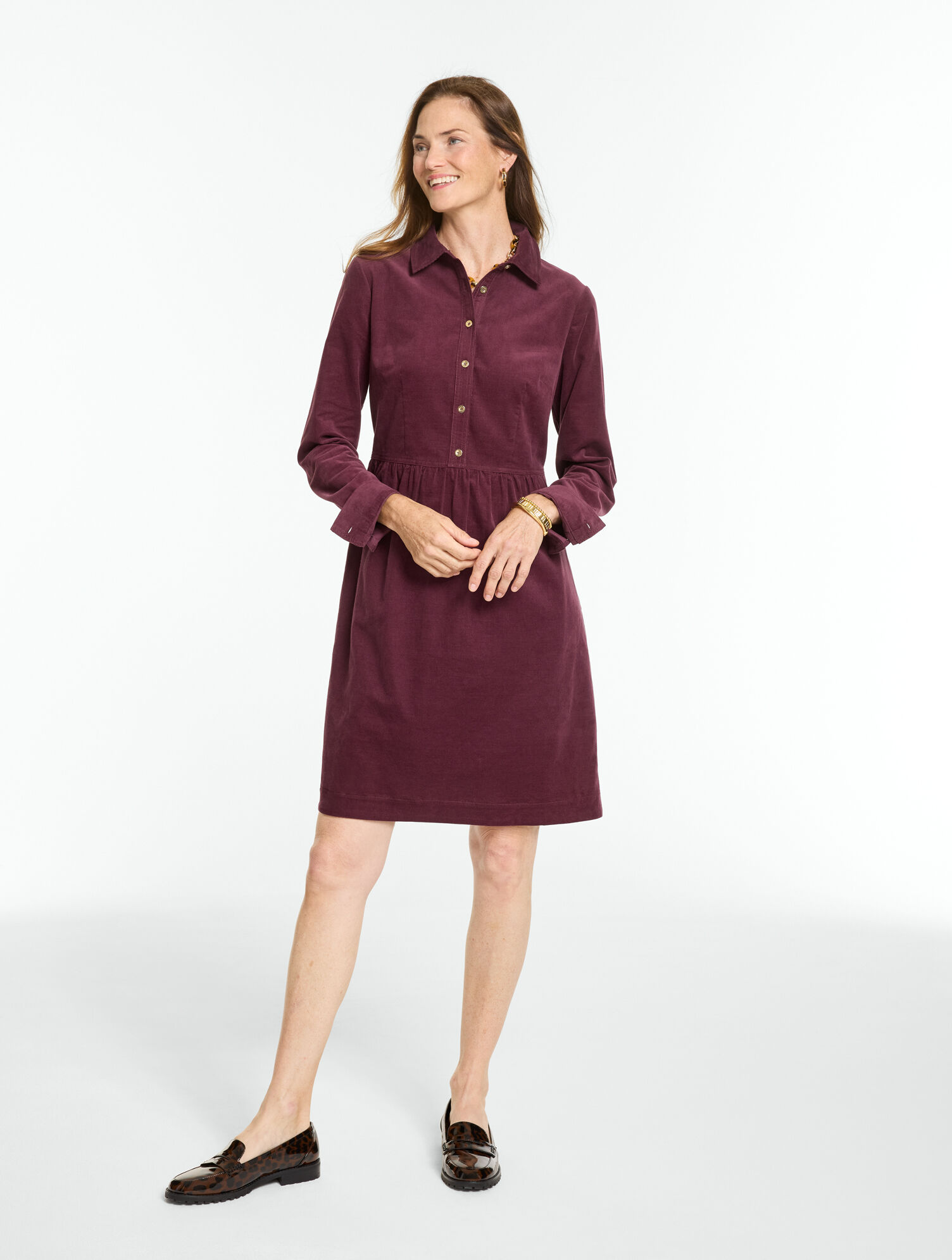 Corduroy Shirtdress