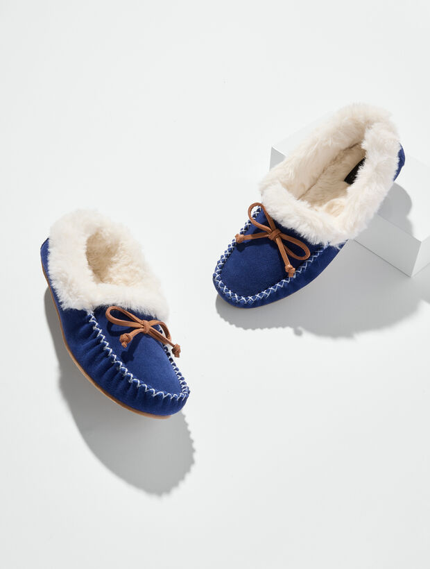 Ruby Suede Moccasins