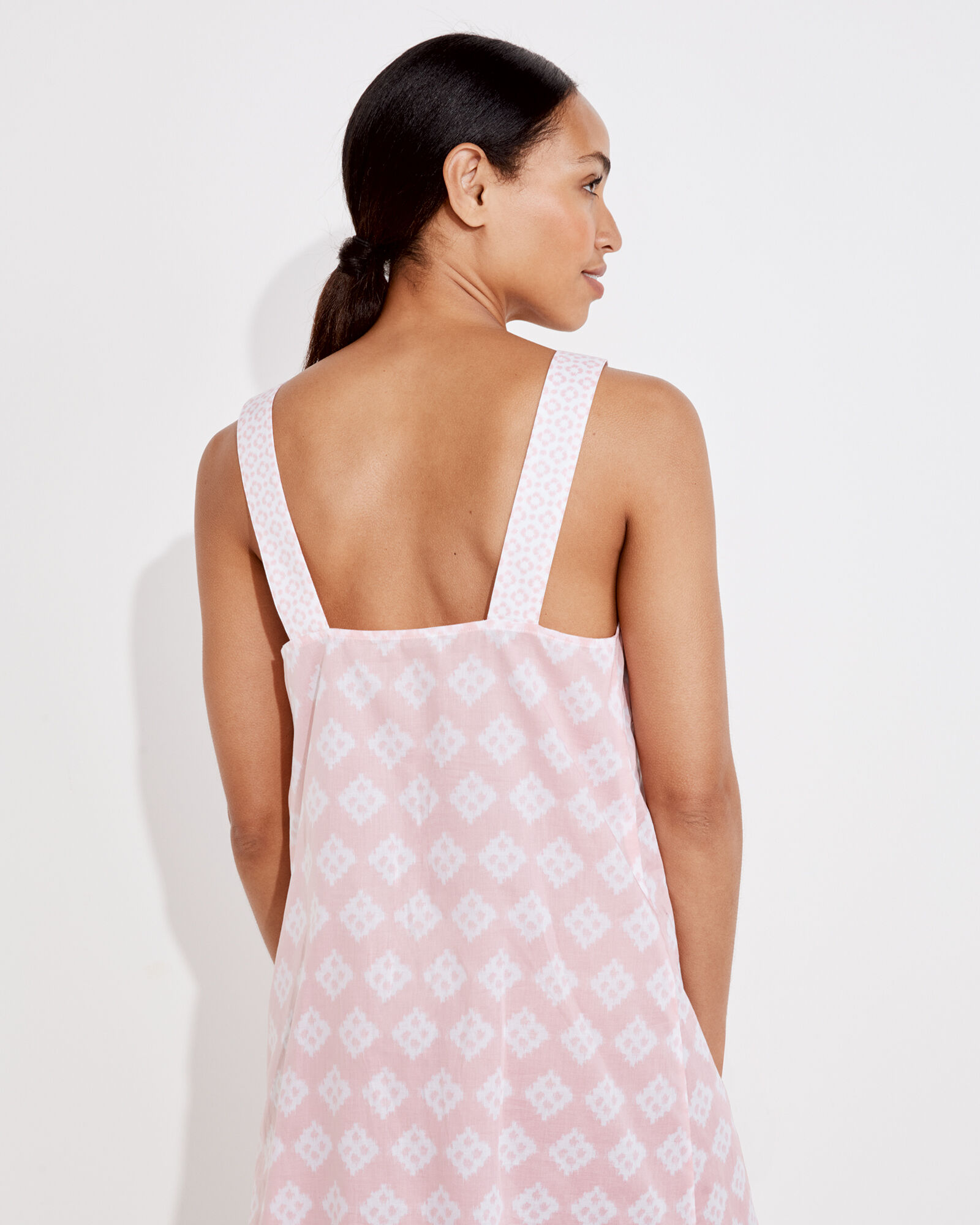 Organic Cotton Lawn Ikat Sleep Dress