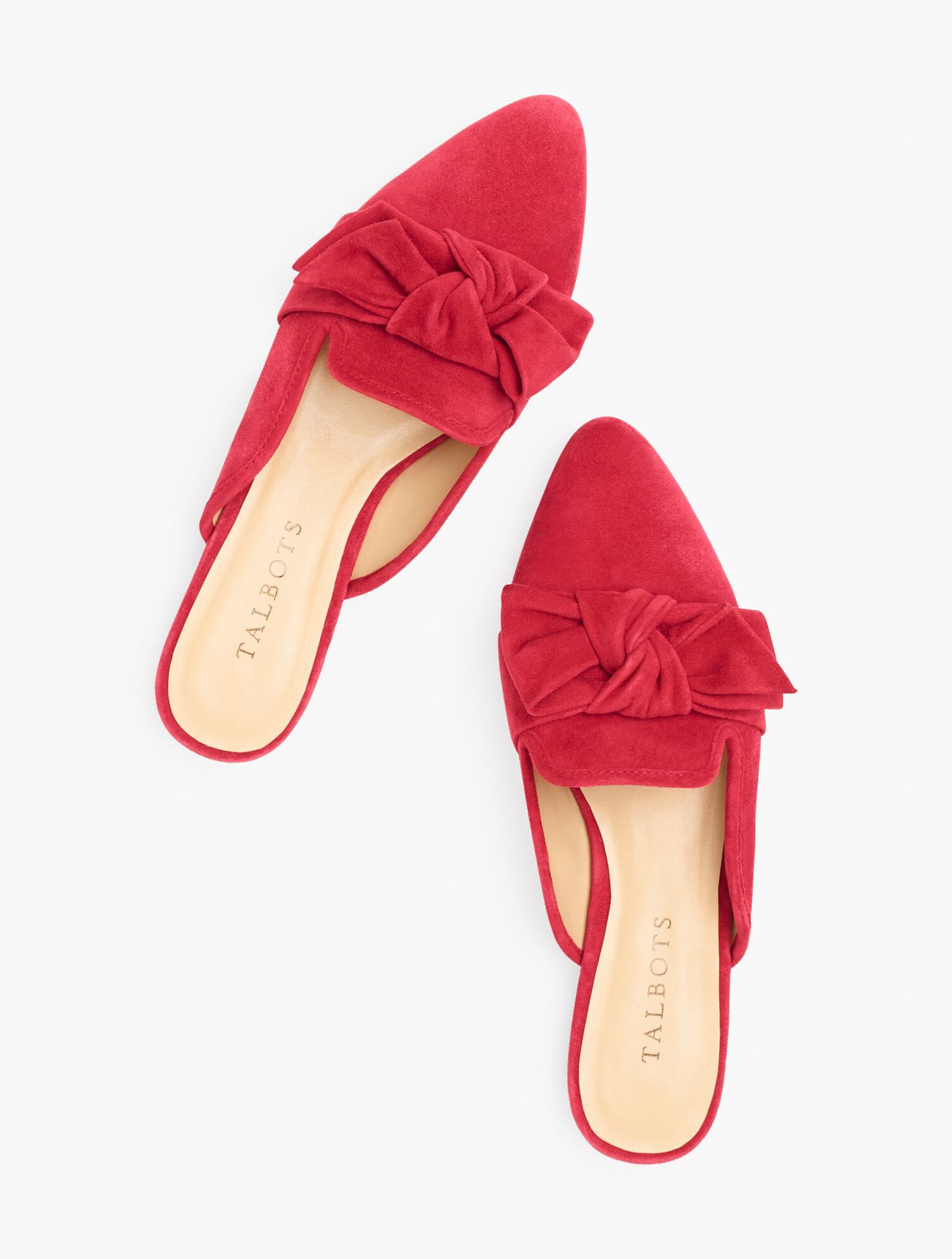 Edison Bow Detail Suede Mules
