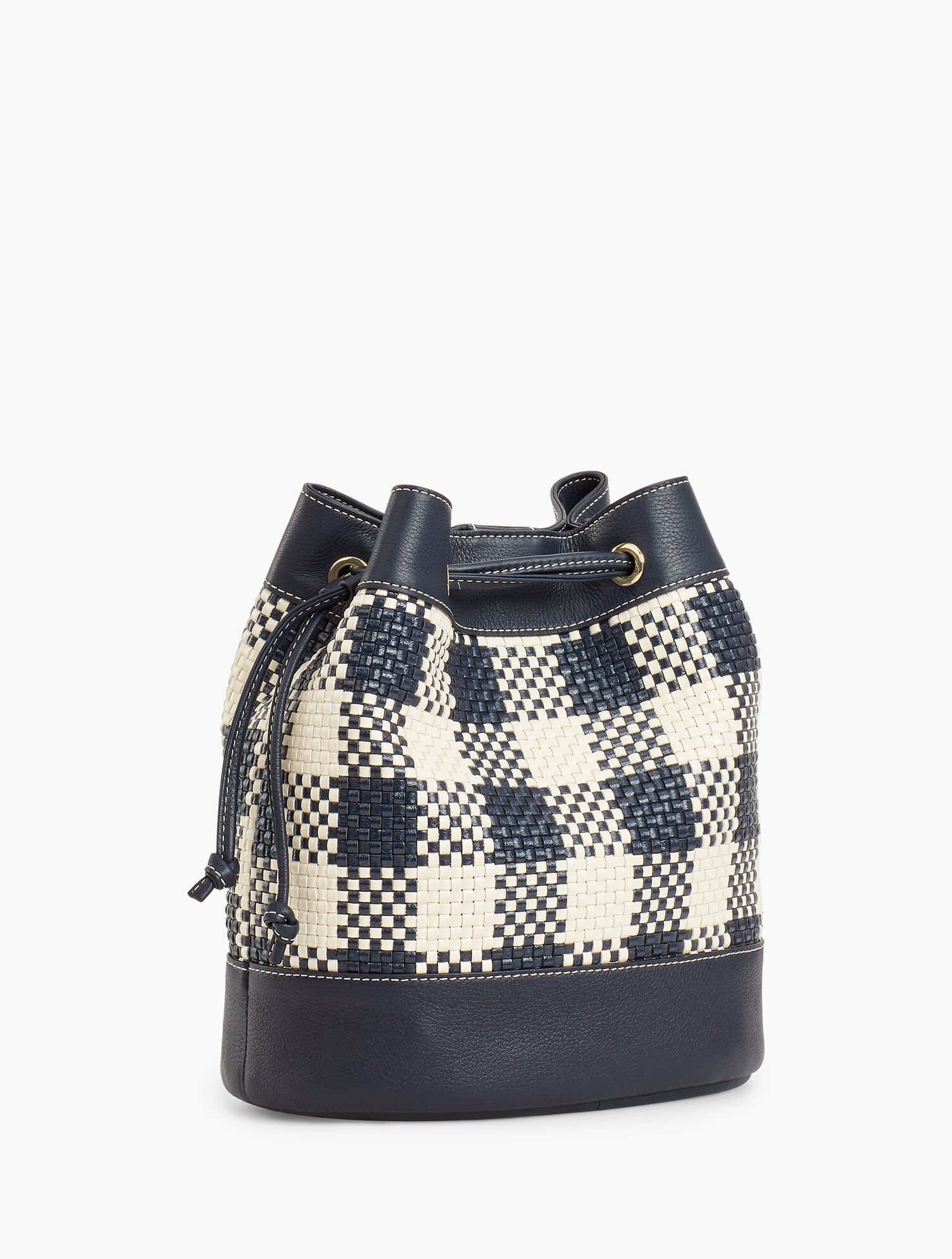 Gingham Drawstring Handbag main image 1