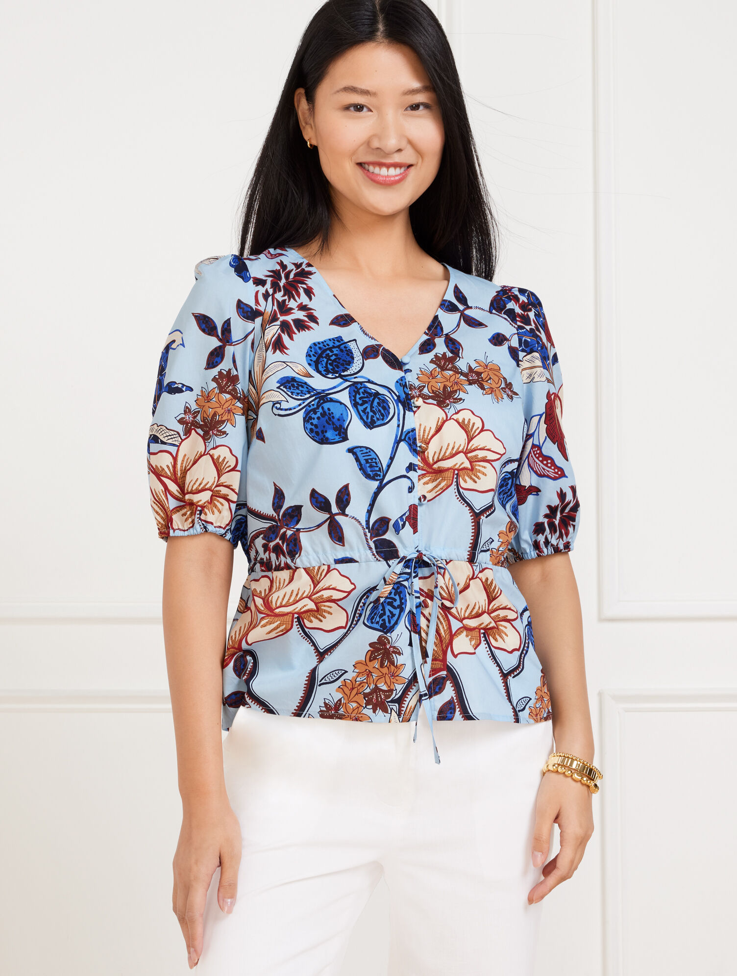 talbots plus size blouses