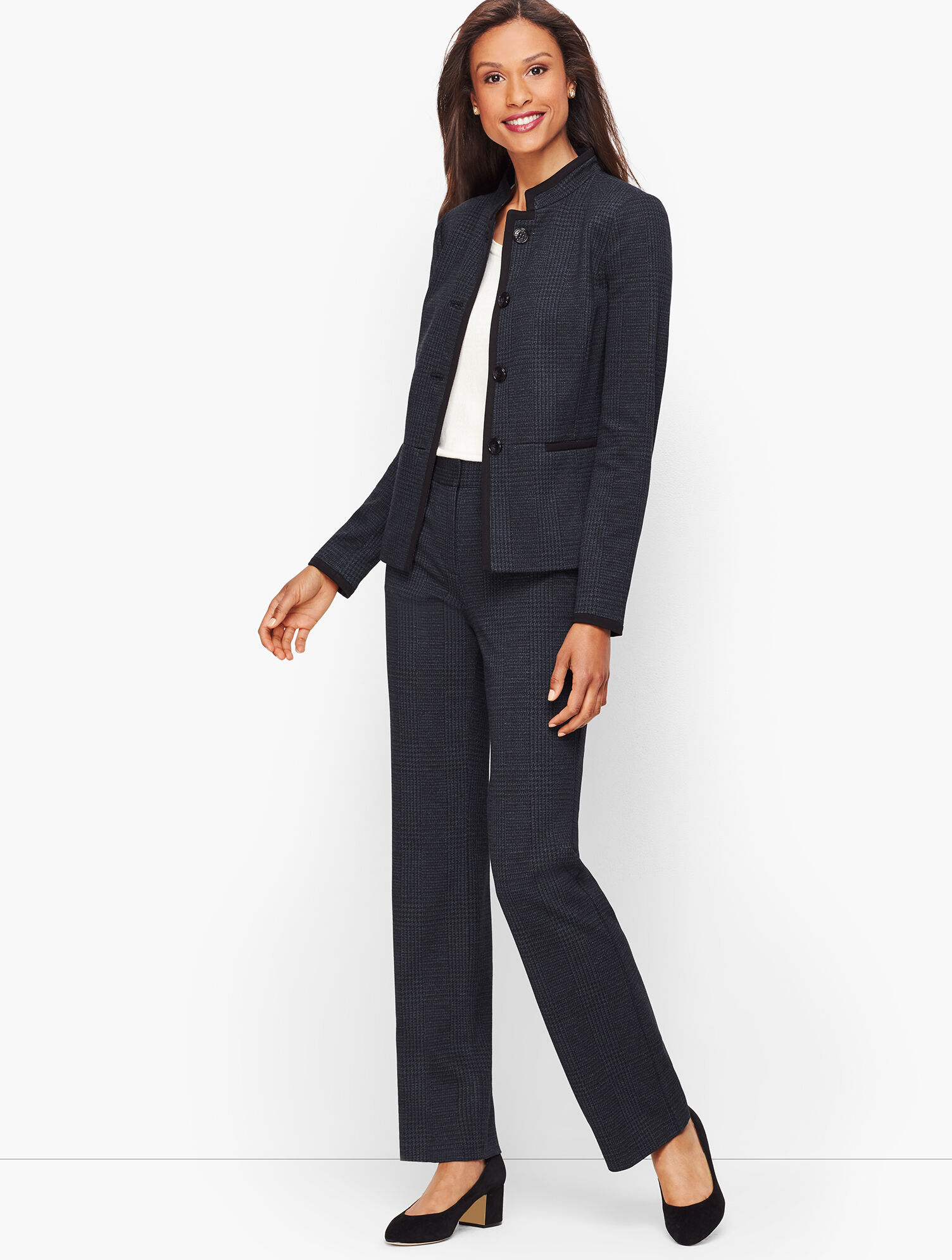 Luxe Knit Plaid Barely Boot Pants