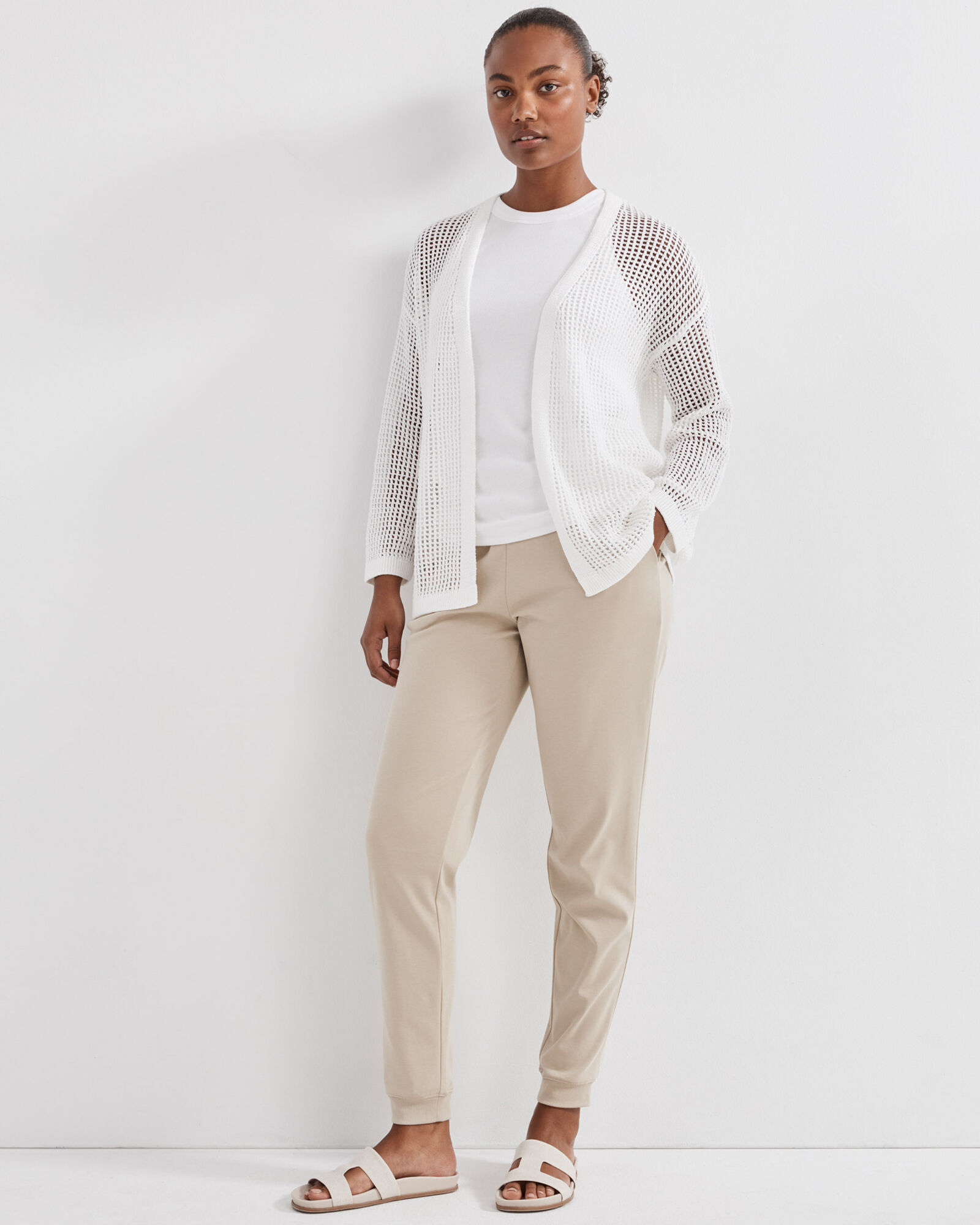 Organic Cotton Open Stitch Cardigan