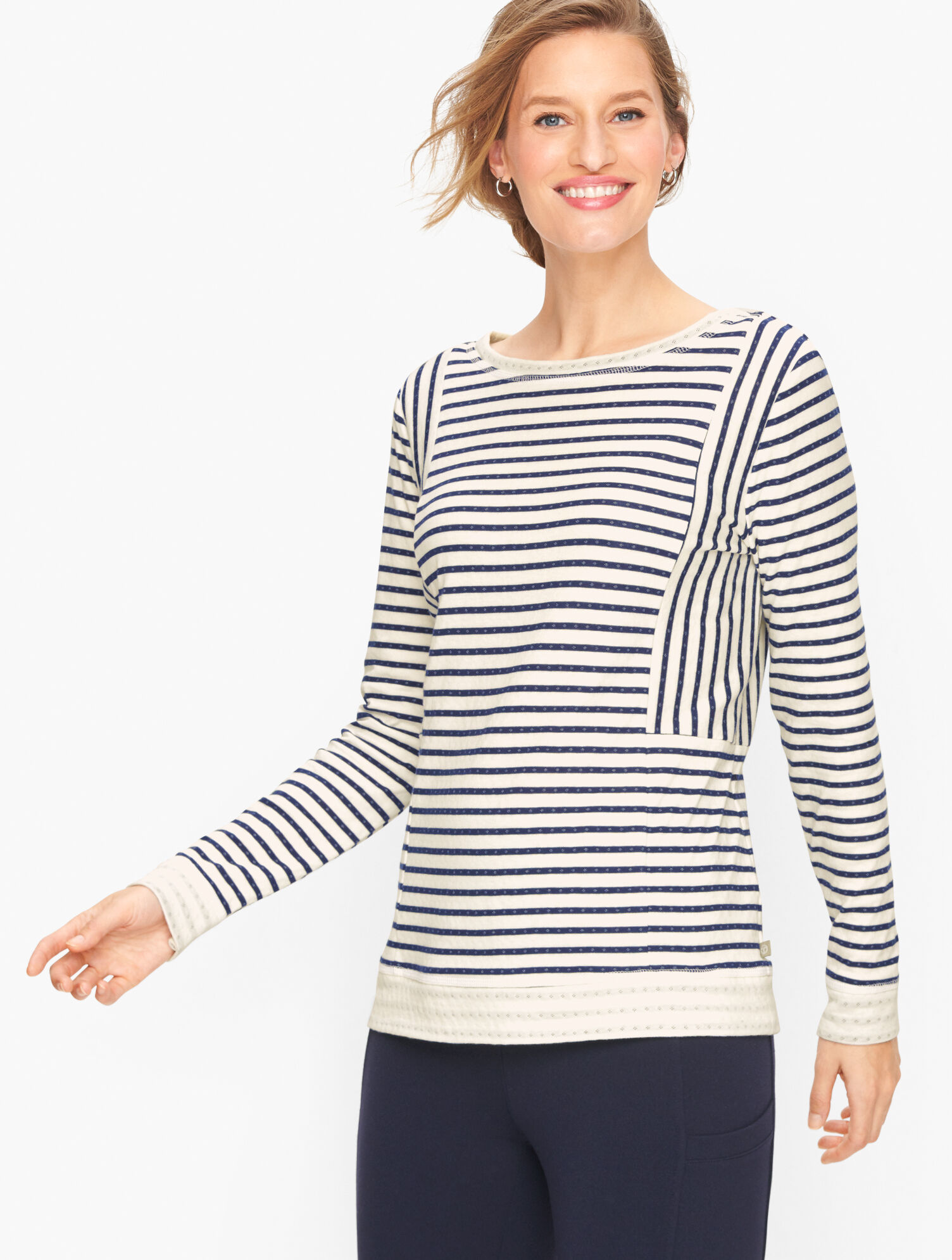 Mixed Stripe Pullover | Talbots