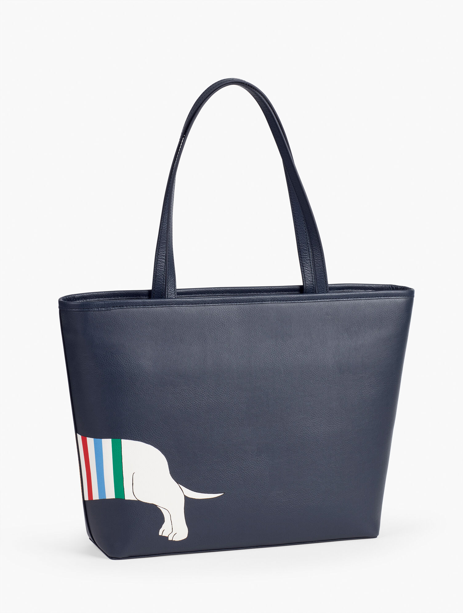 Printed Tote - Stripe Dog
