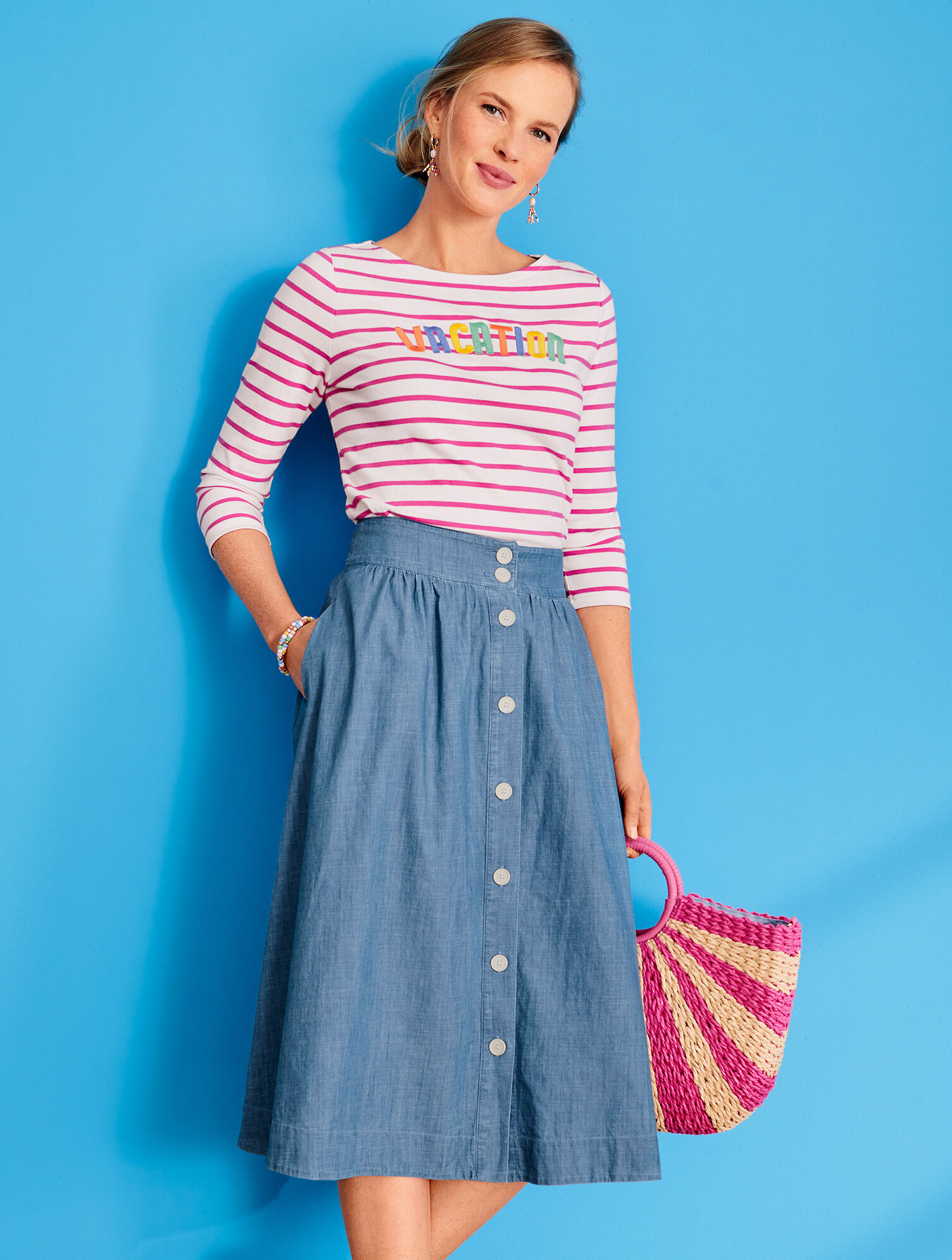 Authentic Talbots Tee - Vacation Stripe | Talbots