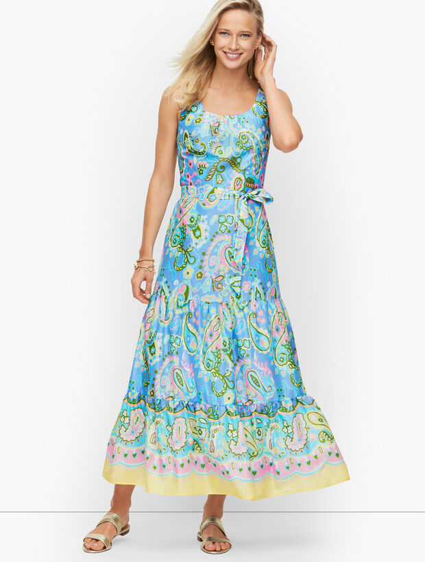 Voile Midi Dress - Paisley