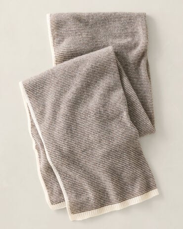 Featherweight Cashmere Striped Scarf