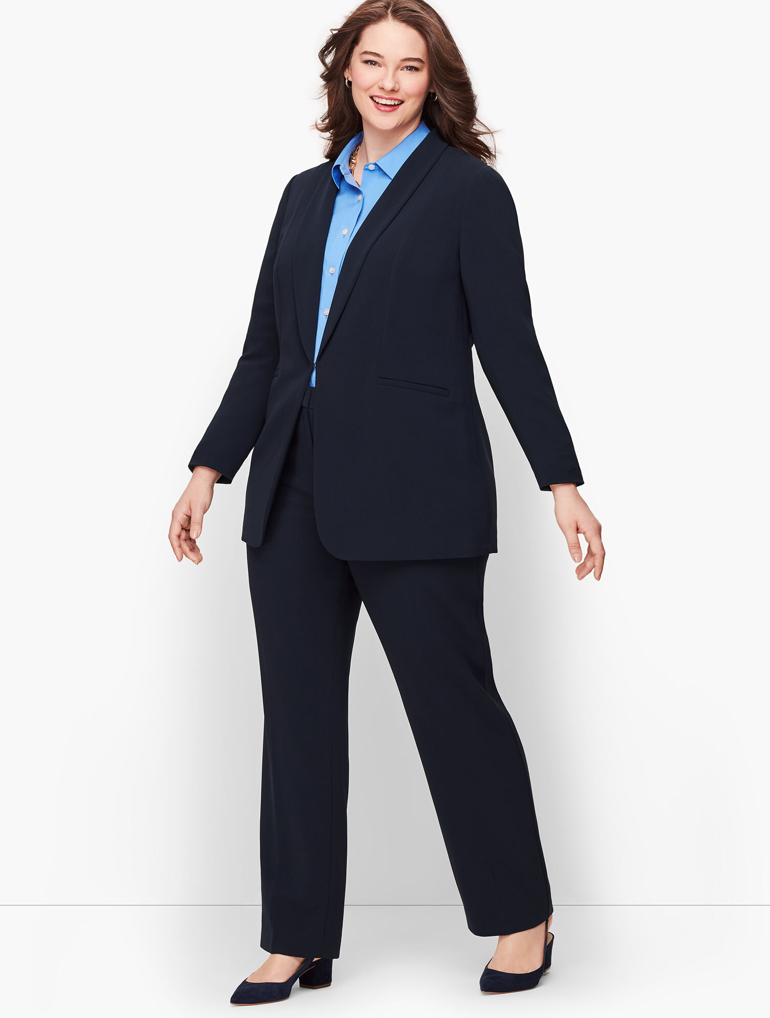 Easy Travel Collection - Long Shawl-Collar Jacket