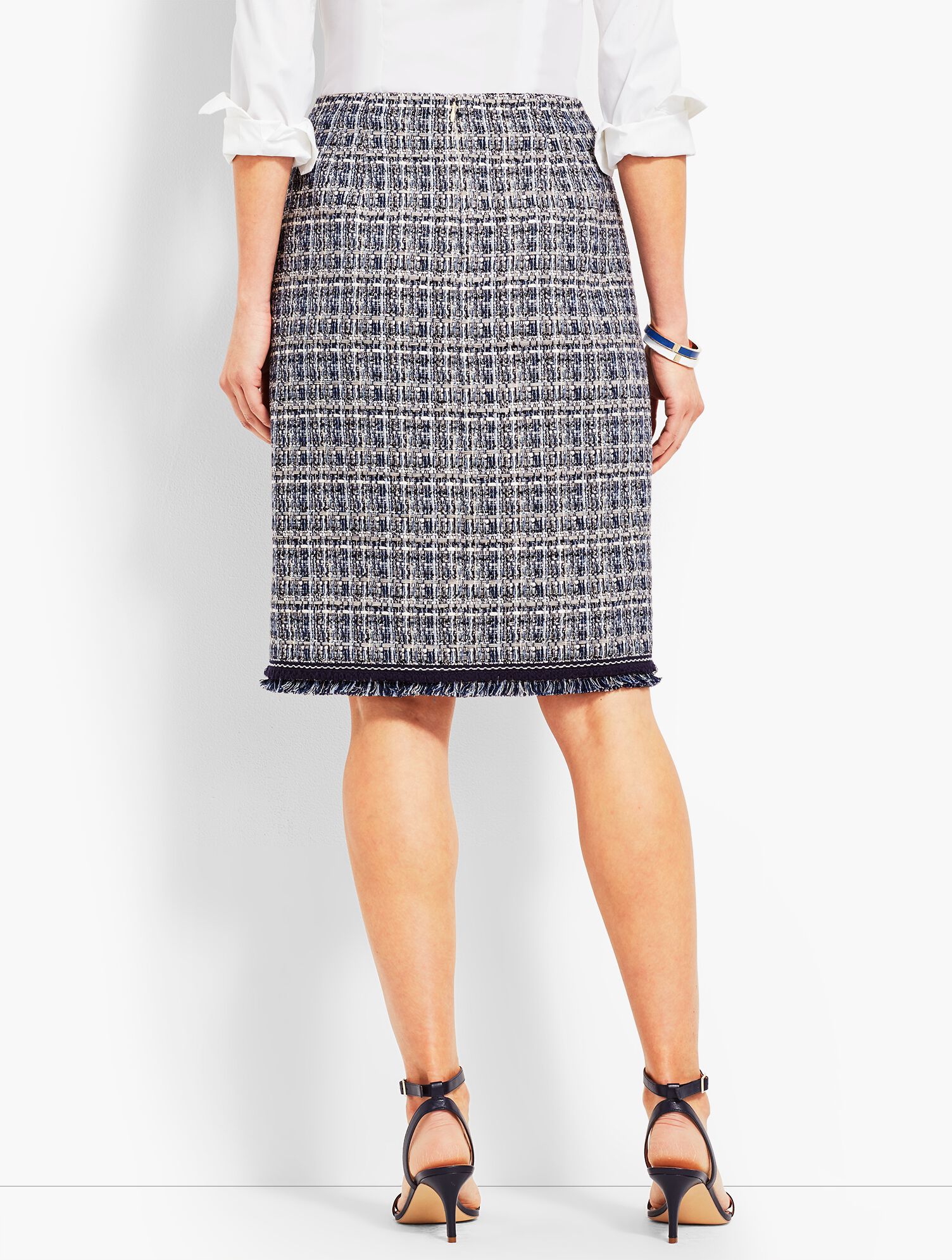 スカート laubeblanc tweed Pencil skirt White M Tweed Pencil Skirt